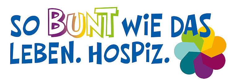 Das Logo zum Welthospiztag: Bunt, wie das Leben - Hospiz